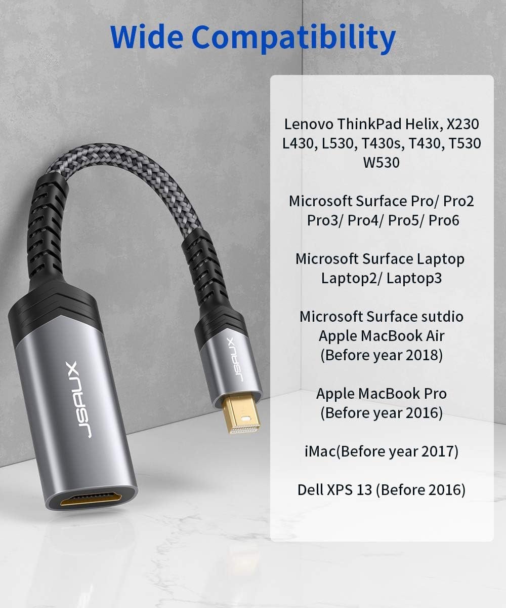 JSAUX CV0020 Mini DisplayPort to HDMI Adapter - UTECH