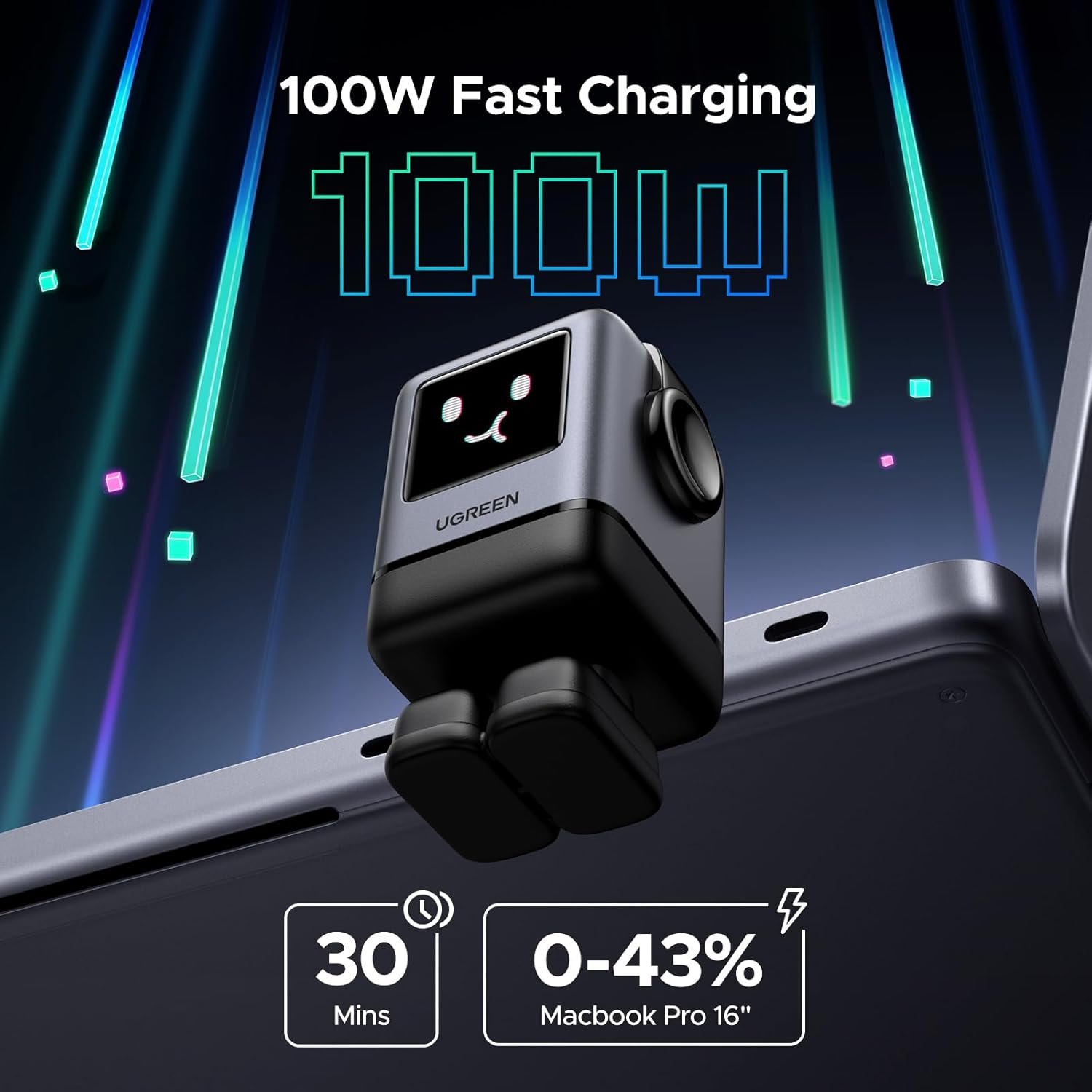 UGREEN 45514 Uno 100W 4-Port Robot GaN Charger - UTECH