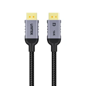 UNITEK C1626GY01 DisplayPort 2.1 Braided Cable 2M - UTECH
