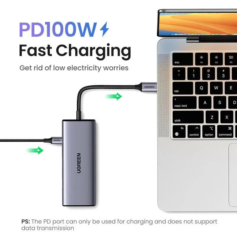 Buy UGREEN 35897ย 7-in-1 USB-C Hub with Dual HDMI, 100W PD Charging, 4x USB-A Ports Online in Pakistan - UGREEN PK