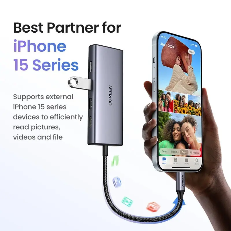 Buy UGREEN 35897ย 7-in-1 USB-C Hub with Dual HDMI, 100W PD Charging, 4x USB-A Ports Online in Pakistan - UGREEN PK