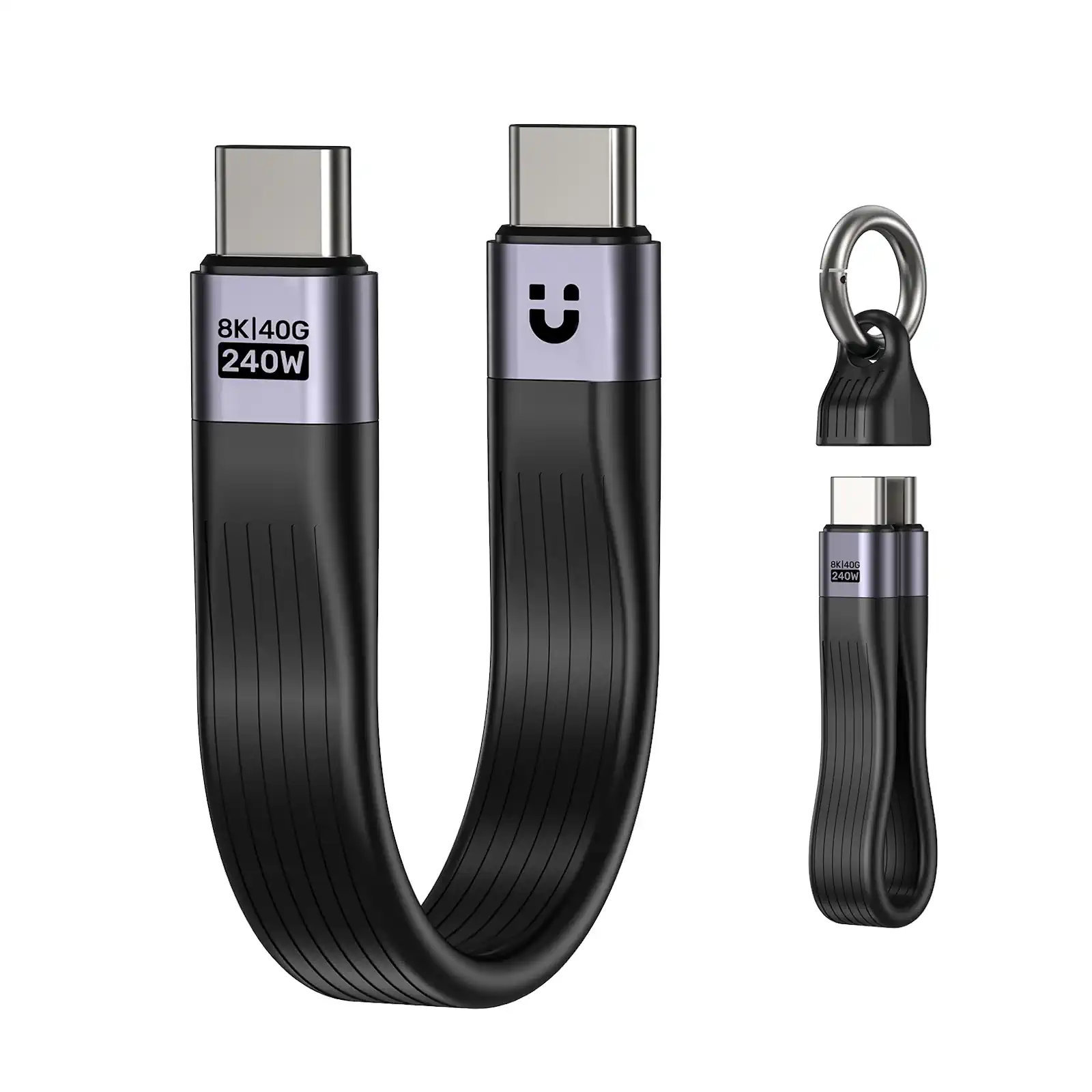 UNITEK C14179ABK01-0.13M USB4 Keychain Cable - UTECH