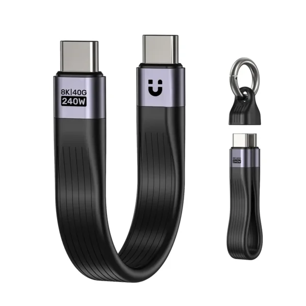 UNITEK C14179ABK01-0.13M USB4 Keychain Cable - UTECH