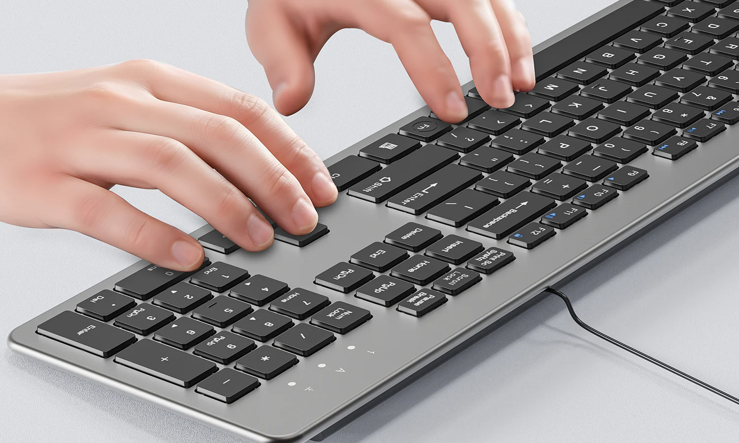 UNITEK Ultra Light Wired Keyboard Price in Pakistan UNITEK T052AGY01 SlimTap Ultra Light Wired Keyboard - UTECH